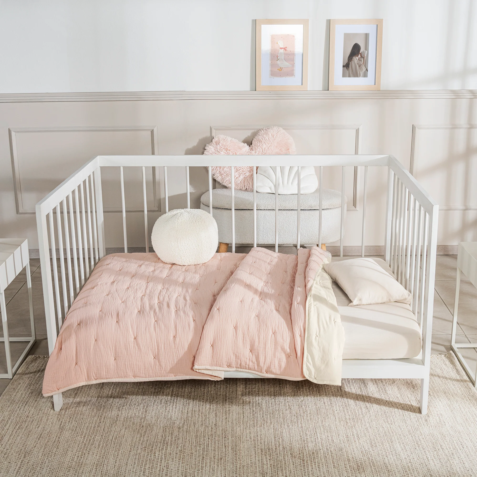 Baby Voga Muslin Sweet Pink Duvet
