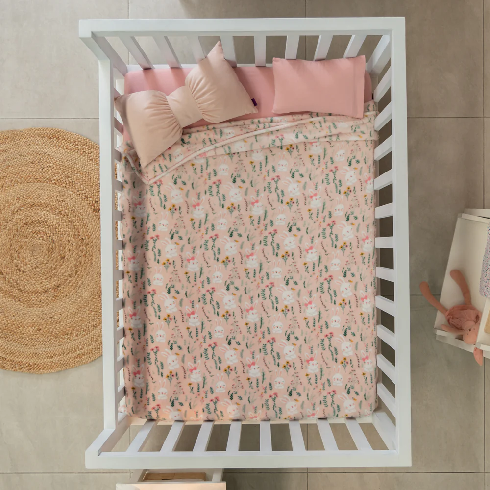 Baby Blanket Light Bunny