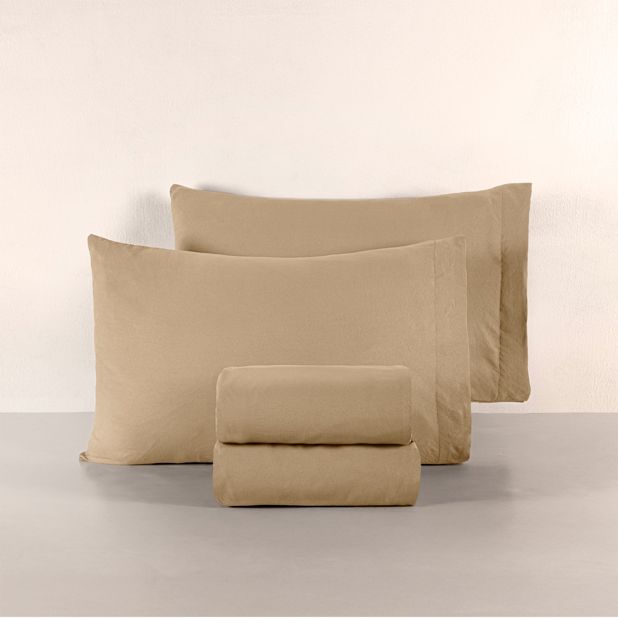 Viasoft Washed Toffee Sheets